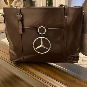 Genuine leather Mercedes Tote!